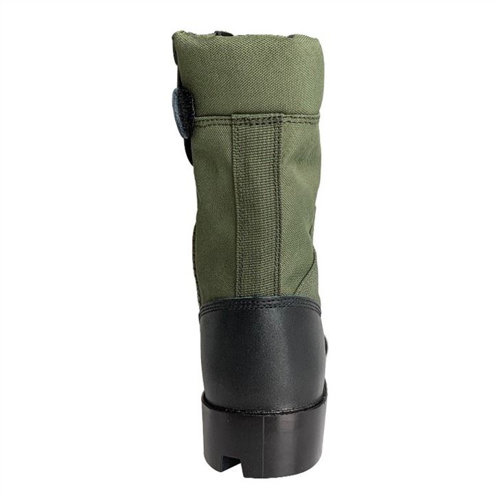Military Boots Leather With Rubber Sole Combat Boots