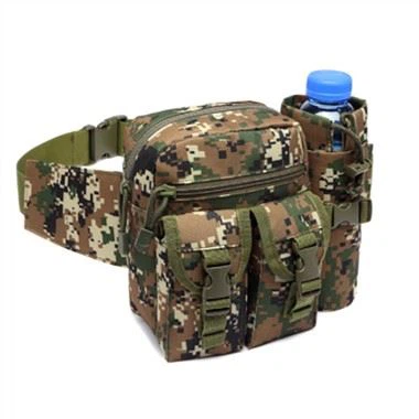 Jungle Digital Color Army Field přenosný taktický pasový batoh na láhev na vodu pro venkovní kempování